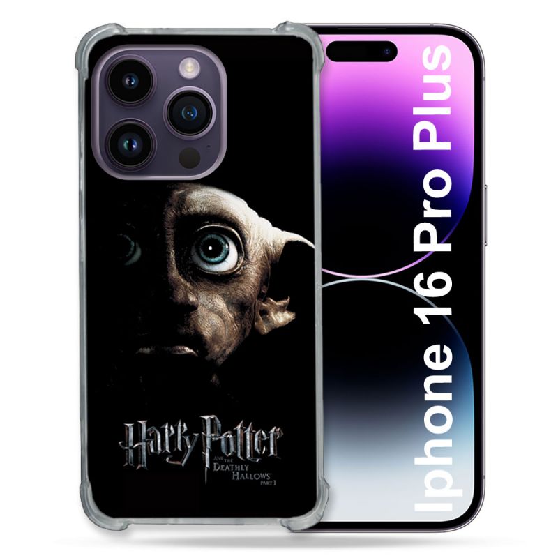Coque Renforcée Pour Apple Iphone 16 Pro Plus Harry Potter Hollows Dobby