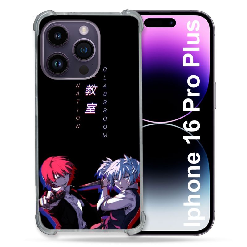 Coque Renforcée Pour Apple Iphone 16 Pro Plus Manga Assassination Classroom Duo
