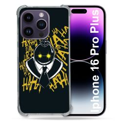 Coque Renforcée Pour Apple Iphone 16 Pro Plus Manga Assassination Classroom Kuro Noir