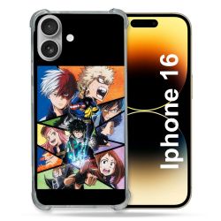 Coque Renforcée Pour Apple Iphone 16 Plus Manga My Hero Academia Noir