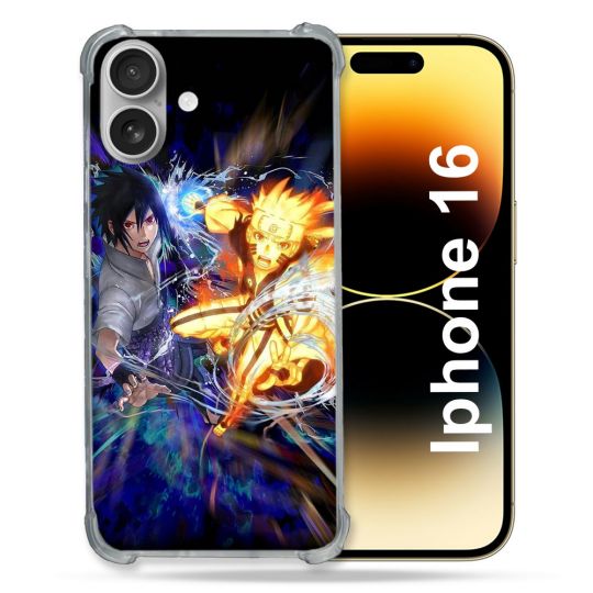 Coque Renforcée Pour Apple Iphone 16 Plus Manga Naruto VS
