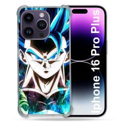 Coque Renforcée Pour Apple Iphone 16 Pro Plus Manga Dragon Ball Gogeta Visage