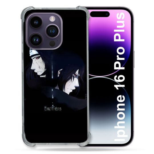 Coque Renforcée Pour Apple Iphone 16 Pro Plus Manga Naruto Sasuke Itachi