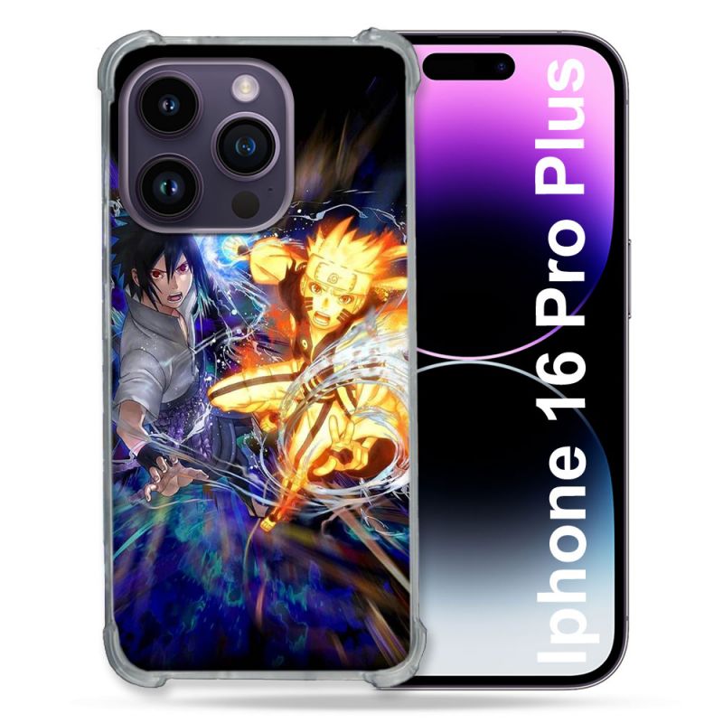 Coque Renforcée Pour Apple Iphone 16 Pro Plus Manga Naruto VS
