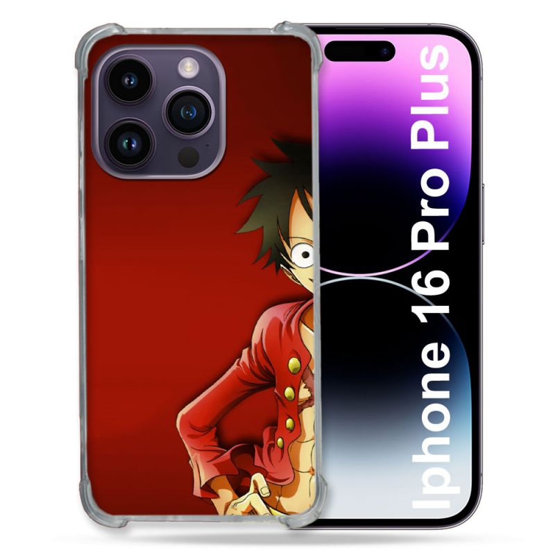 Coque Renforcée Pour Apple Iphone 16 Pro Plus Manga One Piece Luffy