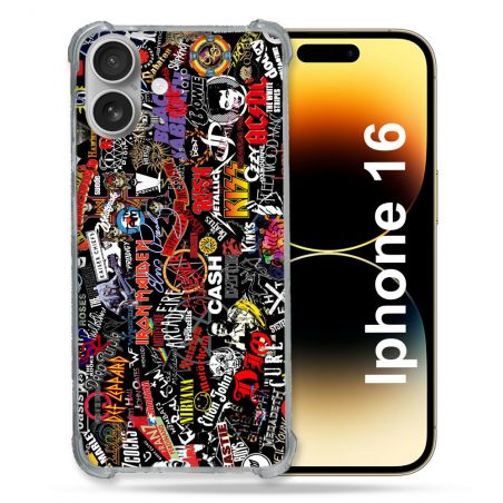 Coque Renforcée Pour Apple Iphone 16 Plus Musique Rock Groupe