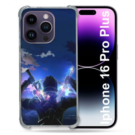 Coque Renforcée Pour Apple Iphone 16 Pro Plus Manga SAO sword Art Online Epee