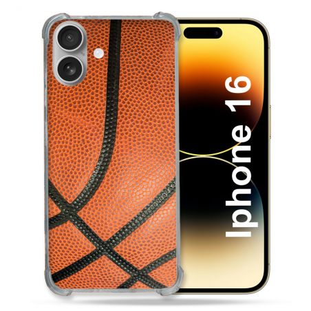 Coque Renforcée Pour Apple Iphone 16 Plus Sport Ballon Basket