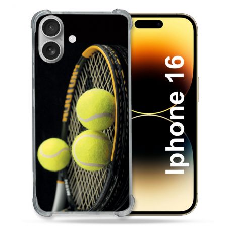 Coque Renforcée Pour Apple Iphone 16 Plus Sport Tennis Balls