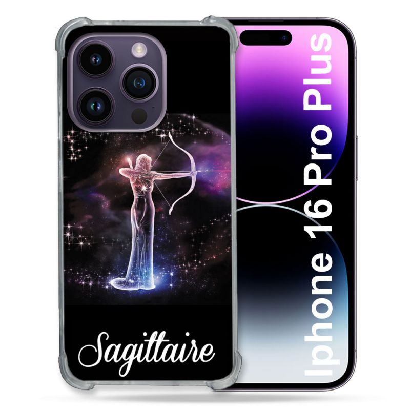 Coque Renforcée Pour Apple Iphone 16 Pro Plus Signe Zodiaque 2 Sagittaire