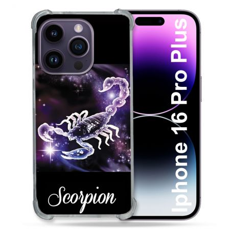 Coque Renforcée Pour Apple Iphone 16 Pro Plus Signe Zodiaque 2 Scorpion