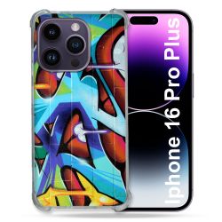 Coque Renforcée Pour Apple Iphone 16 Pro Plus Street Art Graf Color
