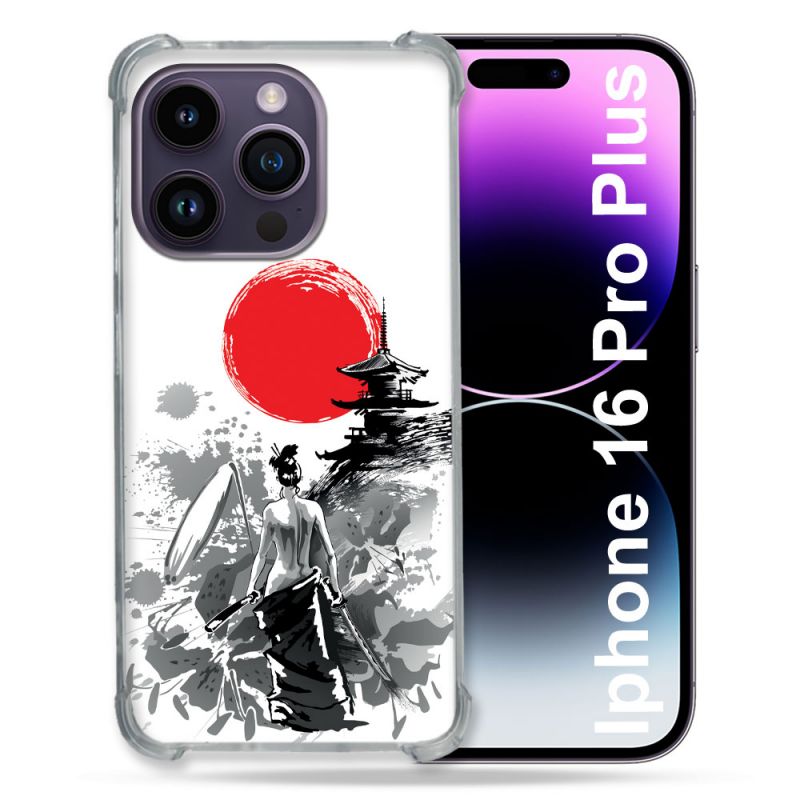Coque Renforcée Pour Apple Iphone 16 Pro Plus Voyage Japon Femme