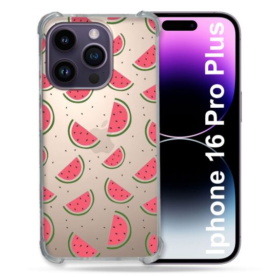 Coque Transparente Pour Apple Iphone 16 Pro Plus Pasteque