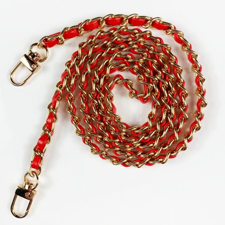 Coque Transparente Pour Apple Iphone 16 Pro Plus Lanière / Cordon Chaine suspendue Rouge