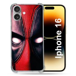 Coque Renforcée Pour Apple Iphone 16 Deadpool Yeux