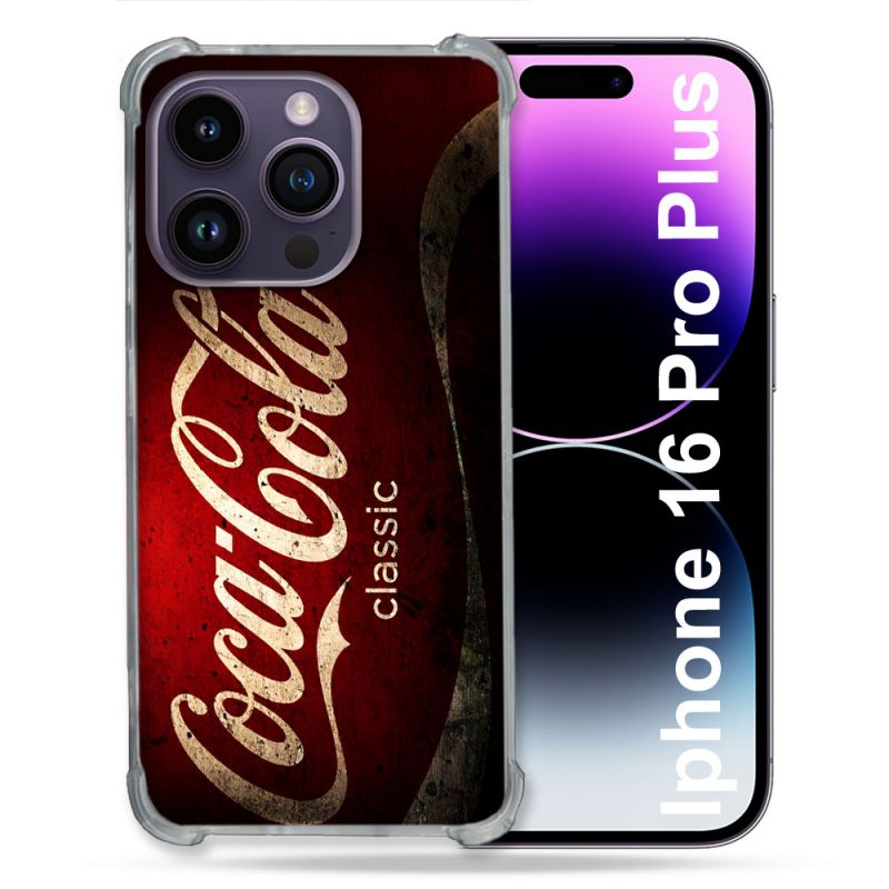 Coque Renforcée Pour Apple Iphone 16 Pro Plus Coca Cola Classique