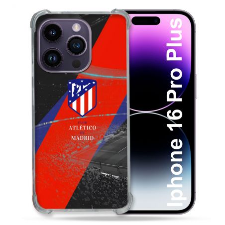 Coque Renforcée Pour Apple Iphone 16 Pro Plus Foot Athletico Madrid