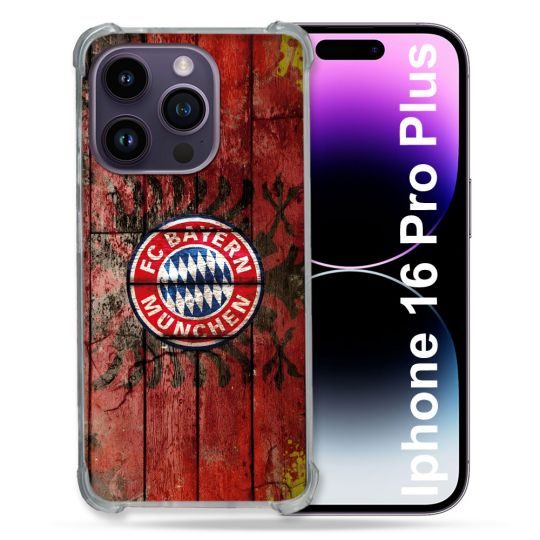 Coque Renforcée Pour Apple Iphone 16 Pro Plus Foot Bayern Munich Drapeau