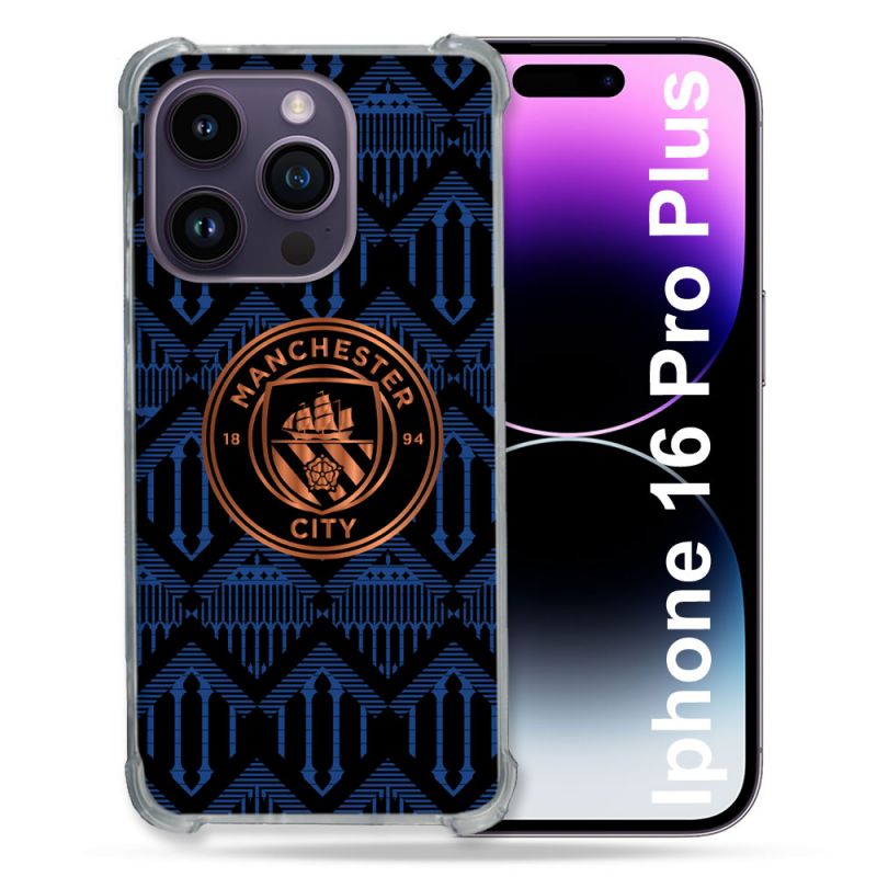 Coque Renforcée Pour Apple Iphone 16 Pro Plus Foot Manchester City