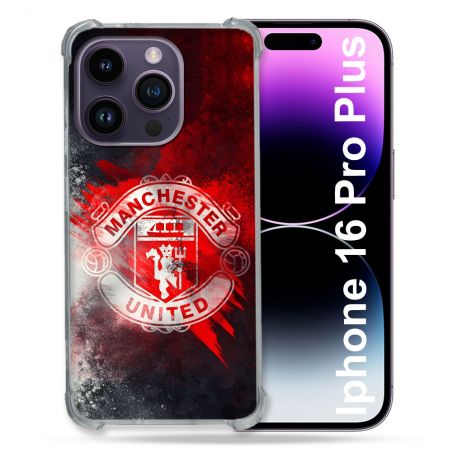 Coque Renforcée Pour Apple Iphone 16 Pro Plus Foot Manchester United
