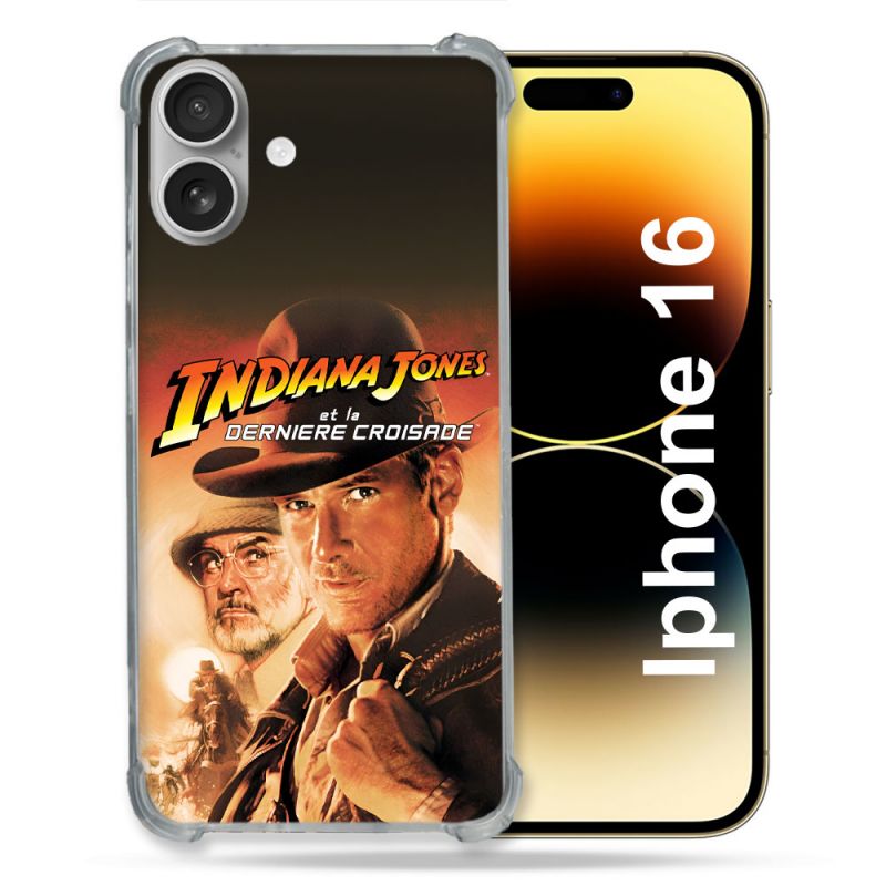Coque Renforcée Pour Apple Iphone 16 Indiana Jones Affiche