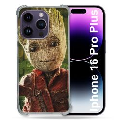 Coque Renforcée Pour Apple Iphone 16 Pro Plus Groot Vert