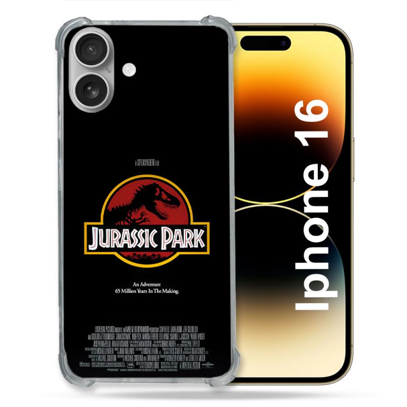 Coque Renforcée Pour Apple Iphone 16 Jurassik Park Affiche