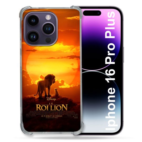 Coque Renforcée Pour Apple Iphone 16 Pro Plus Le Roi Lion Affiche