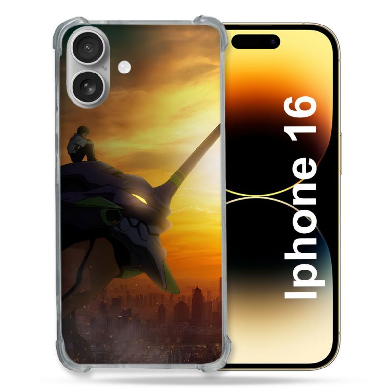 Coque Renforcée Pour Apple Iphone 16 Manga Evangelion