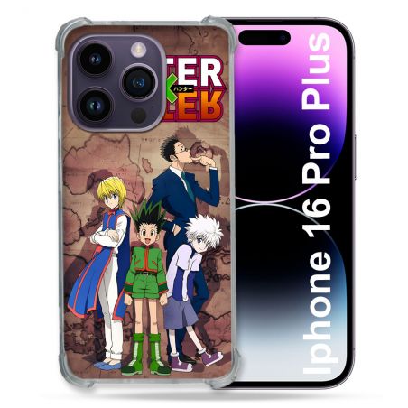 Coque Renforcée Pour Apple Iphone 16 Pro Plus Manga Hunter X Hunter Vintage