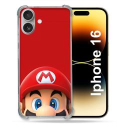 Coque Renforcée Pour Apple Iphone 16 Mario Rouge