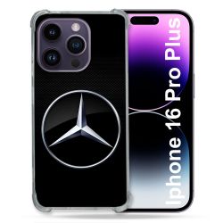 Coque Renforcée Pour Apple Iphone 16 Pro Plus Mercedes Carbone