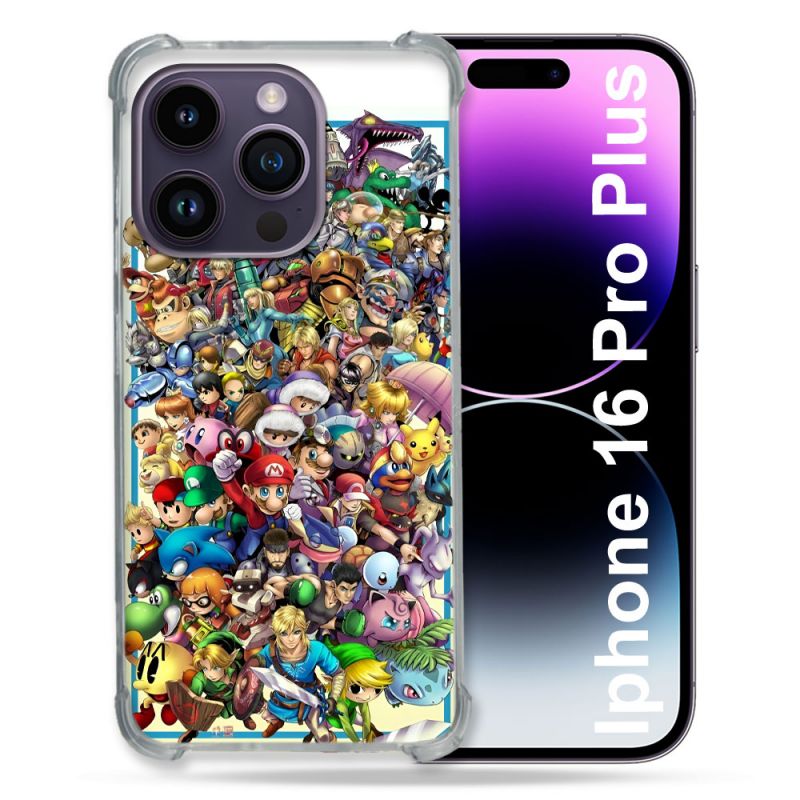 Coque Renforcée Pour Apple Iphone 16 Pro Plus Nintendo