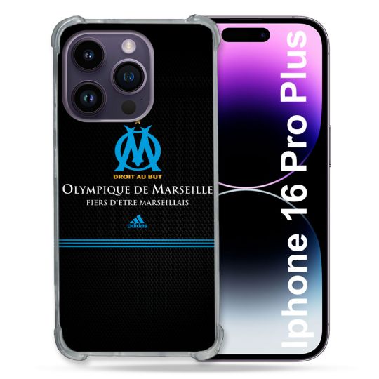 Coque Renforcée Pour Apple Iphone 16 Pro Plus Olympique Marseille OM Fier etre Marseillais