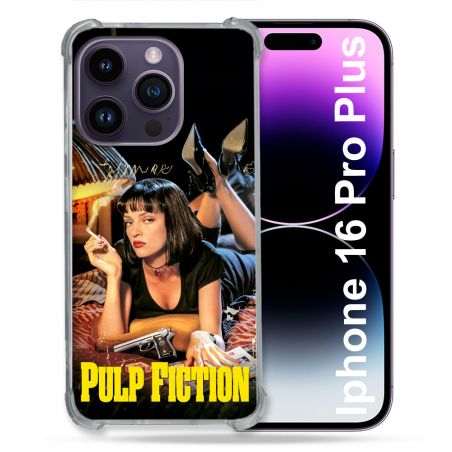 Coque Renforcée Pour Apple Iphone 16 Pro Plus Pulp Fiction Affiche