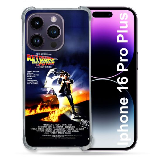 Coque Renforcée Pour Apple Iphone 16 Pro Plus Retour Vers Le Futur Affiche