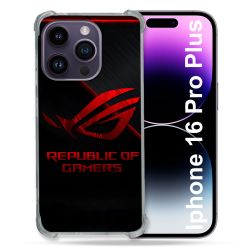 Coque Renforcée Pour Apple Iphone 16 Pro Plus ROG Rouge