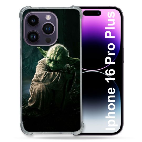 Coque Renforcée Pour Apple Iphone 16 Pro Plus Star Wars - Yoda sombre