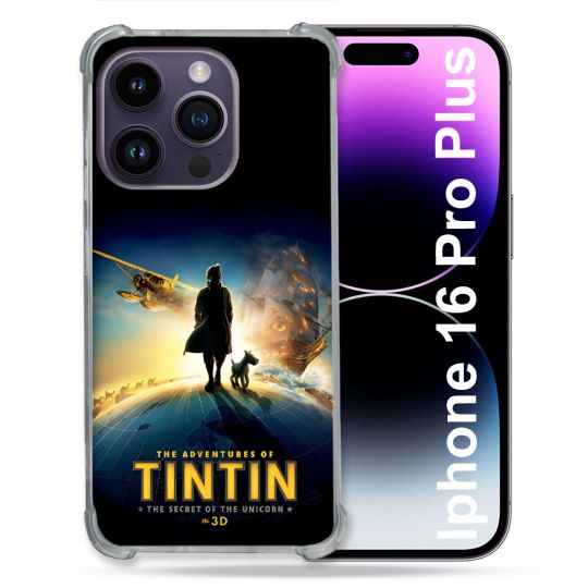 Coque Renforcée Pour Apple Iphone 16 Pro Plus Tintin Affiche