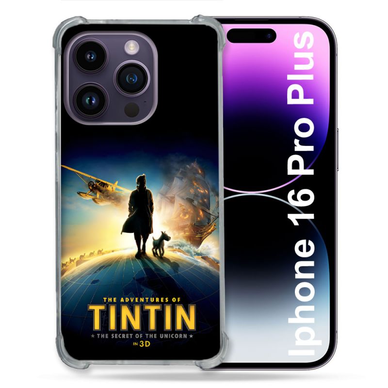 Coque Renforcée Pour Apple Iphone 16 Pro Plus Tintin Affiche
