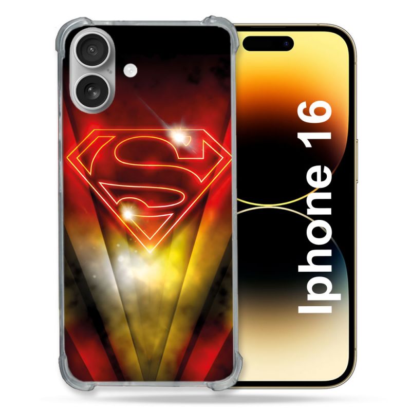 Coque Renforcée Pour Apple Iphone 16 Superman Logo