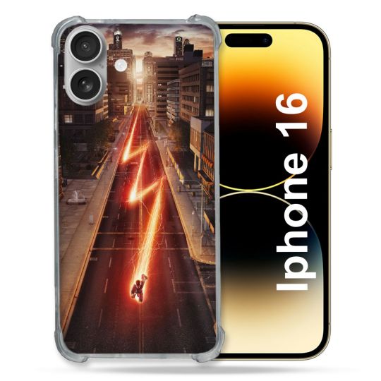 Coque Renforcée Pour Apple Iphone 16 The Flash City