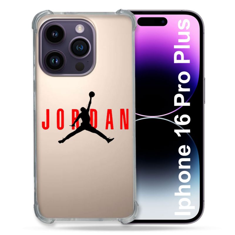 Coque Transparente Pour Apple Iphone 16 Pro Plus Jordan