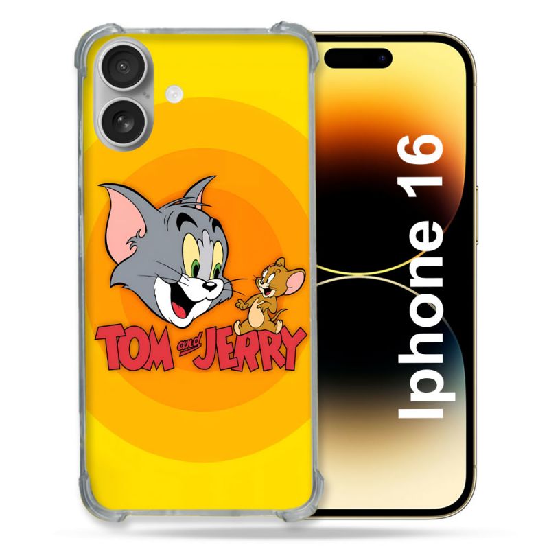 Coque Renforcée Pour Apple Iphone 16 Tom Jerry