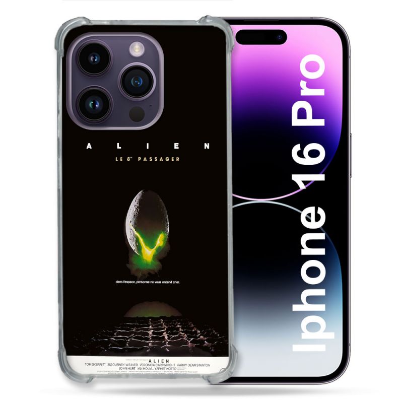 Coque Renforcée Pour Apple Iphone 16 Pro Alien Affiche