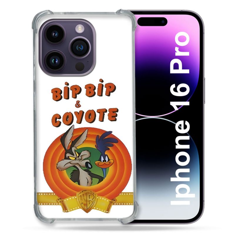 Coque Renforcée Pour Apple Iphone 16 Pro Bip Bip Coyote
