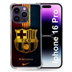 Coque Renforcée Pour Apple Iphone 16 Pro Foot FC Barcelone Vintage