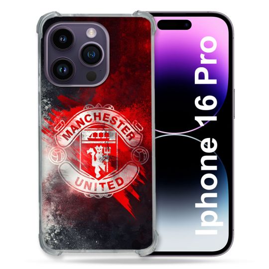 Coque Renforcée Pour Apple Iphone 16 Pro Foot Manchester United