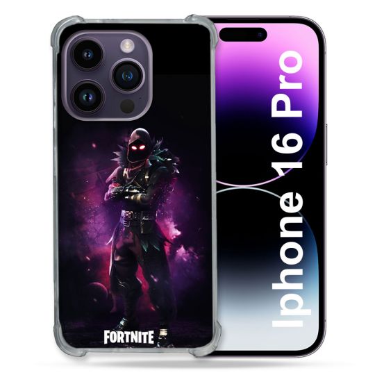 Coque Renforcée Pour Apple Iphone 16 Pro Fortnite Raven